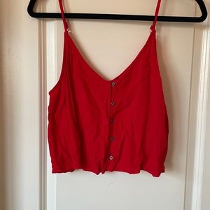 Wild fable red crop top, size medium.
